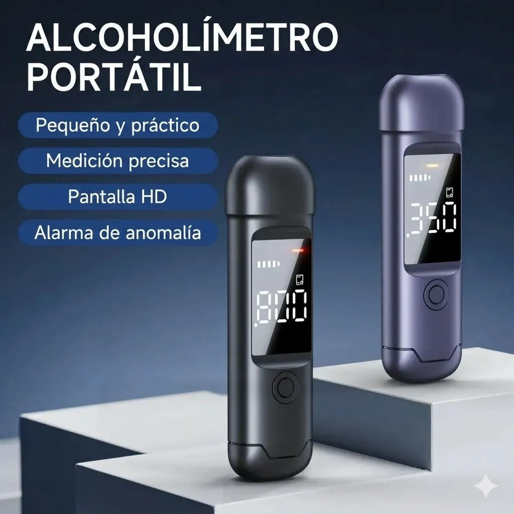 AlcoCheck™ Alcoholímetro Portátil de Alta Precisión