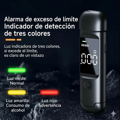 AlcoCheck™ Alcoholímetro Portátil de Alta Precisión