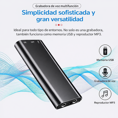 GhostVoice™  Mini grabadora de voz espía portátil