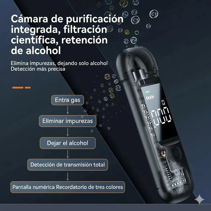 AlcoCheck™ Alcoholímetro Portátil de Alta Precisión