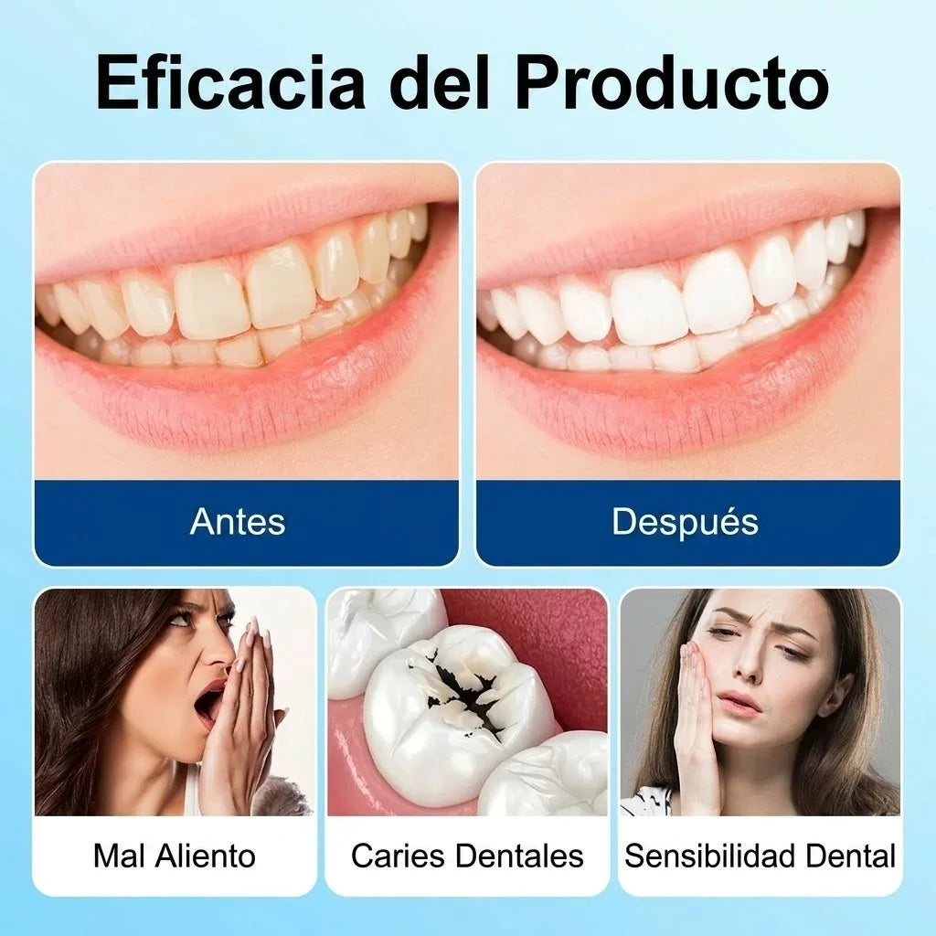 HydroDent™ Elimina la Placa Dental y Blanquea tus Dientes