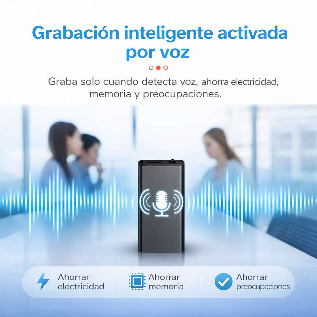 GhostVoice™  Mini grabadora de voz espía portátil