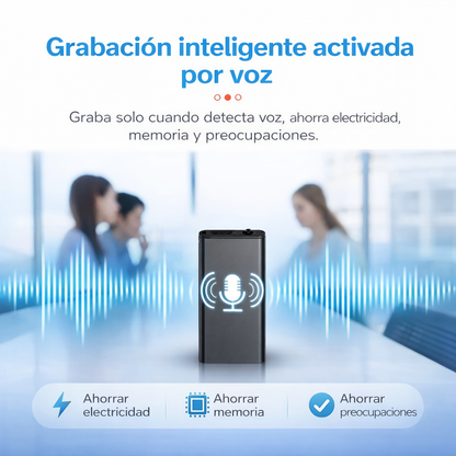 GhostVoice™  Mini grabadora de voz espía portátil